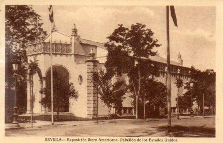 POSTAL PV03711: Sevilla. Exposicion Ibero Americana Pabellon de Estados Unidos