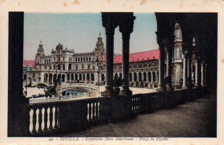 POSTAL PV03783: Sevilla. Exposicion Ibero Americana , Plaza de España