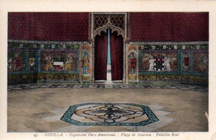 POSTAL PV03775: Sevilla. Exposicion Ibero Americana Plaza de America Pabellon Real