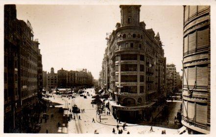 POSTAL PV03770: Calle San Vicente y Plaza del Caudillo en Valencia