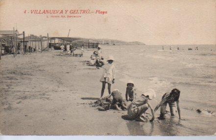 POSTAL PV03795: Playa de Villanueva y Geltru