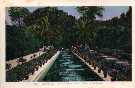 POSTAL PV03787: Sevilla. Parque de Maria Luisa Paseo de los Leones