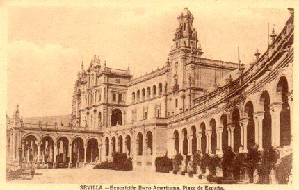 POSTAL PV03733: Plaza de España. Exposicion Ibero Americana en Sevilla
