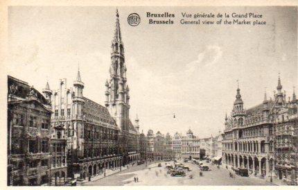 POSTAL PV03729: Vue generale de la Grand Place, Bruxelles