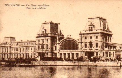 POSTAL PV03727: Ostende La Gare maritime