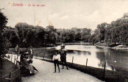 POSTAL PV03726: Ostende Le lac au parc