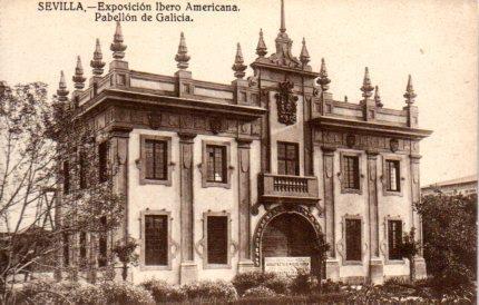 POSTAL PV03721: Pabellon de Galicia, Exposicion Ibero Americana en Sevilla