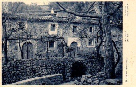 POSTAL PV03759: Calle en Deya, Mallorca