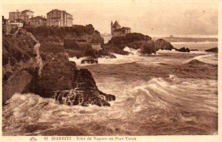 POSTAL PV03753: Biarritz, Effet de Vagues au Port Vieux