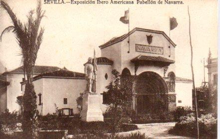 POSTAL PV03612: Sevilla. Exposicion Ibero Americana Pabellon de Navarra