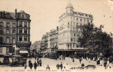 POSTAL PV03740: Bruxelles, Entree du Boulevard du Nord