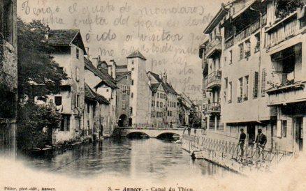 POSTAL PV03738: Annecy, Canal du Thiou