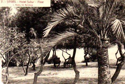 POSTAL PV03475: Pinar del Hotel Subur en Sitges