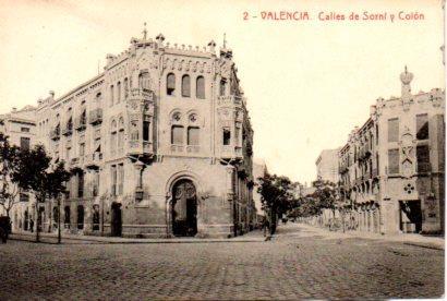 POSTAL PV03471: Calles de Sorni y Colon, Valencia