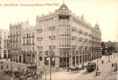 POSTAL PV03470: Calles de las Barcas y Perez Pujol, Valencia