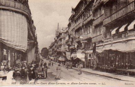POSTAL PV03502: Cours Alsace-Lorraine, Bordeaux