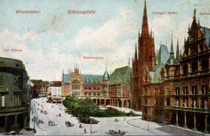 POSTAL PV03494: Schlossplatz, Wiesbaden