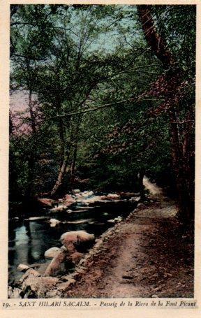 POSTAL PV03431: Passeig de la Riera de la Font Picant, Sant Hilari Sacalma