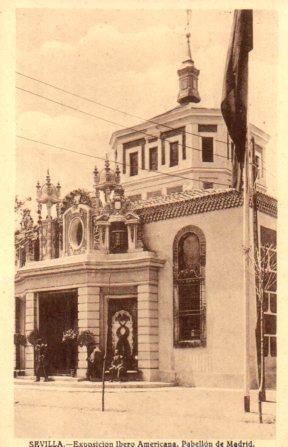 POSTAL PV03426: Sevilla. Exposicion Ibero Americana Pabellon de Madrid