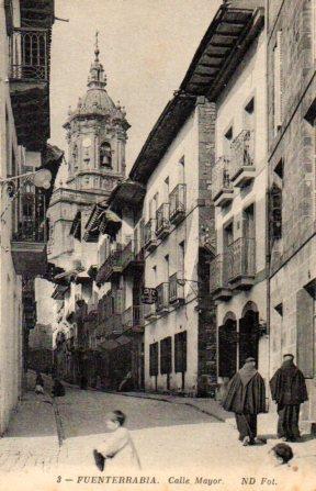 POSTAL PV03420: Calle Mayor en Fuenterrabia