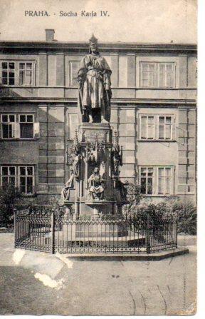 POSTAL PV03418: Socha Karla IV, Praha