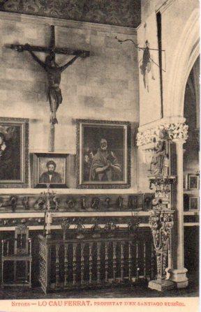 POSTAL PV03413: Lo Cau Ferrat propietat d'en Santiago Rusiñol en Sitges