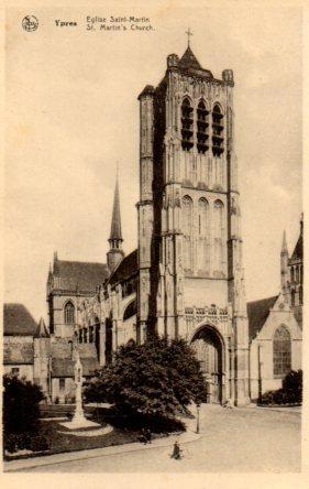 POSTAL PV03443: Eglise Saint-Martin, Ypres