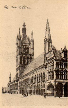 POSTAL PV03441: Les Halles, Ypres