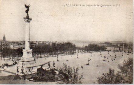 POSTAL PV03583: Explanade des Quinconces, Bordeaux