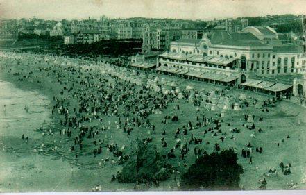 POSTAL PV03581: La Plage et le Casino Municipal du Biarritz