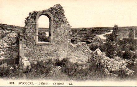 POSTAL PV03579: Iglesia de Avocourt