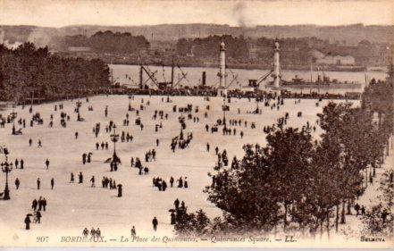 POSTAL PV03574: Le Place des Quinconces, Bordeaux