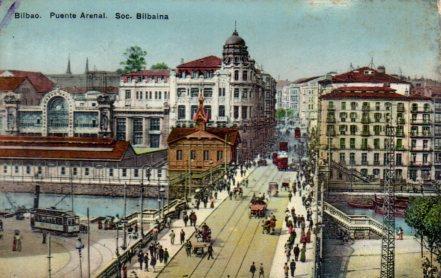 POSTAL PV03606: Puente Arenal en Bilbao