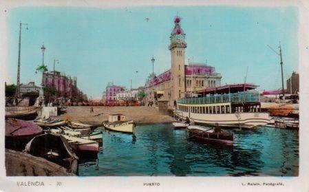 POSTAL PV03529: Golondrina en el puerto de Valencia