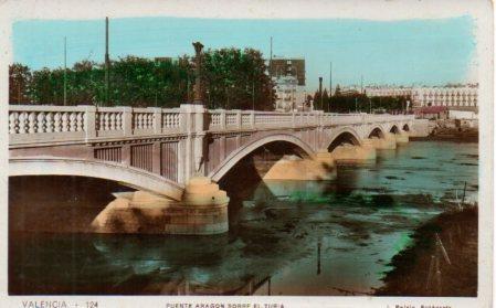 POSTAL PV03528: Puente Aragon sobre el Turia, Valencia