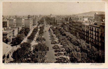 POSTAL PV03523: Passeig de Pi i Margall, Barcelona