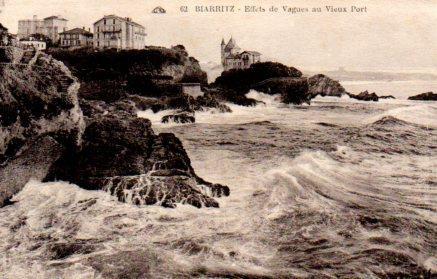 POSTAL PV03512: Effets de Vagues au Vieux Port, Biarritz