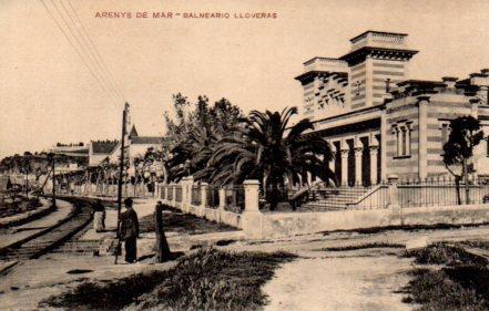 POSTAL PV03558: Balneario Lloveras en Arenys de Mar