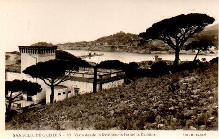 POSTAL PV03551: Vista de San Feliu de Guixols desde la Residencia Isabel la Catolica