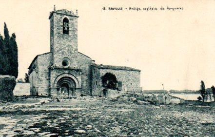 POSTAL PV03545: Antiga esglesia de Porqueras, Banyoles