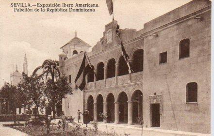 POSTAL PV03538: Sevilla. Exposicion Ibero Americana  Pabellon de la Republica Dominicana