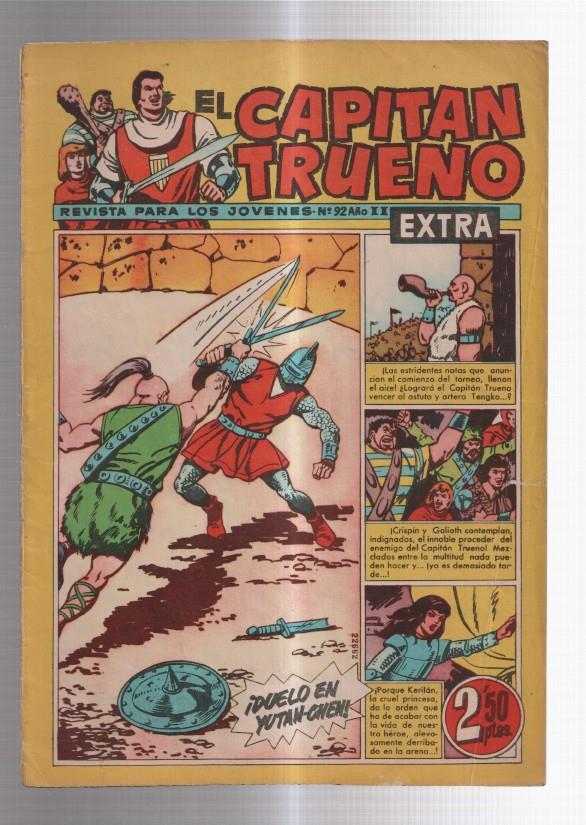 El Capitan Trueno Extra numero 092: (numerado 2 en trasera)