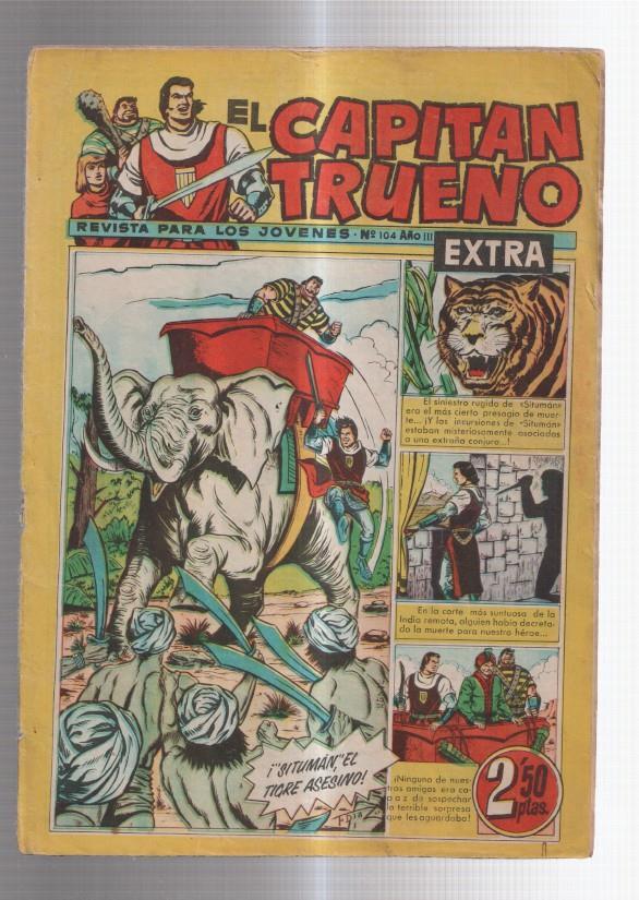 El Capitan Trueno Extra numero 104: (numerado 4 en trasera)