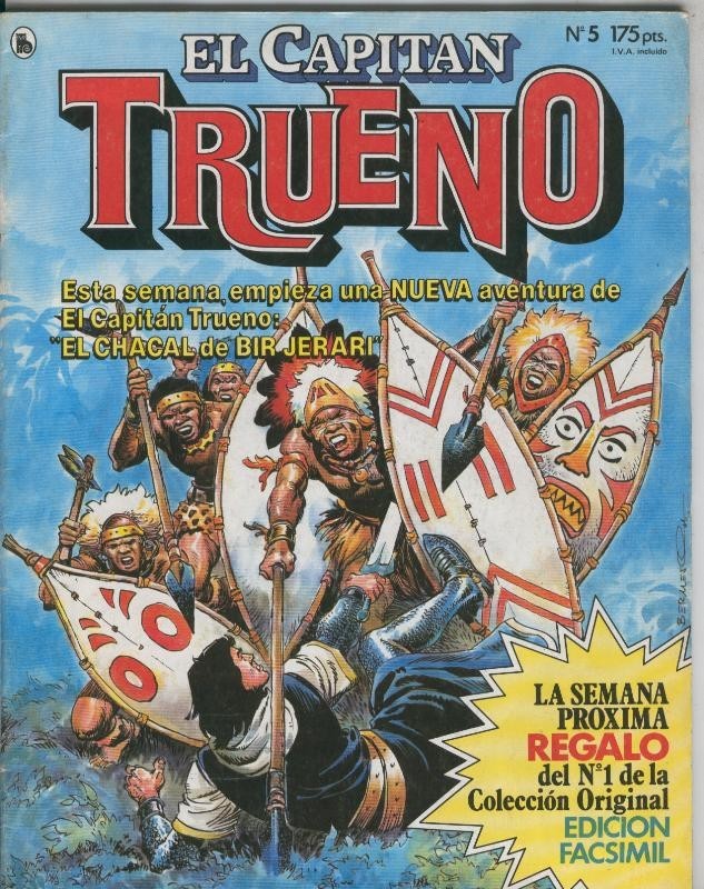 Bruguera: El Capitan Trueno revista numero 05: El chacal de Bir Jerari