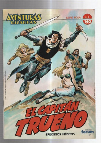 Revista Aventuras Bizarras: El Capitan Trueno numero 01