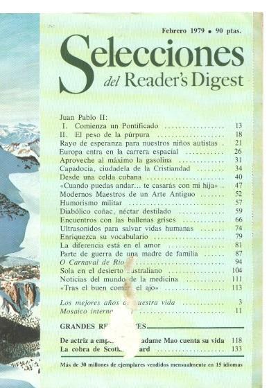 Selecciones del Reader s Digest. febrero 1979: Juan Pablo II: Comienza un Pontifi-