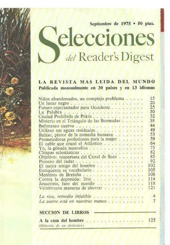 Selecciones del Reader s Digest.septiembre 1975: Niños abandonados, un com-