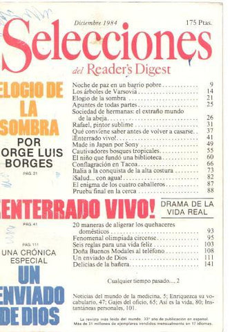 Selecciones del Reader s Digest. enero 1984: La comida afecta al cerebro- Un piloto