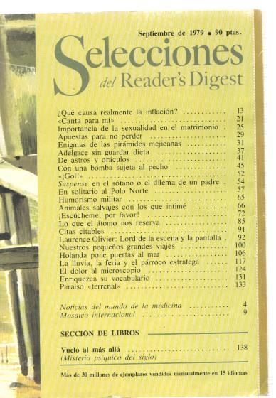 Selecciones del Reader s Digest septiembre 1979: Que causa realmente la infla-