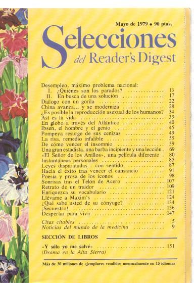 Selecciones del Reader s Digest mayo 1979: Desempleo: Maximo problema